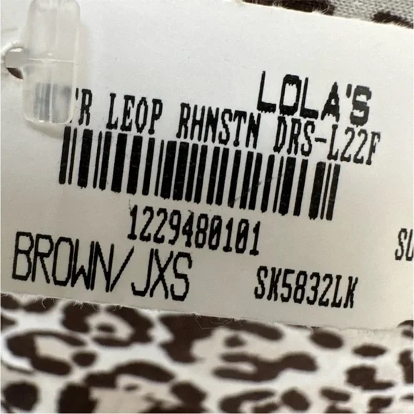 Sky Leopard Print Rhinestone Beaded Maxi Dress XS Halter Open Back Glam Y2K NWT - Picture 9 of 16